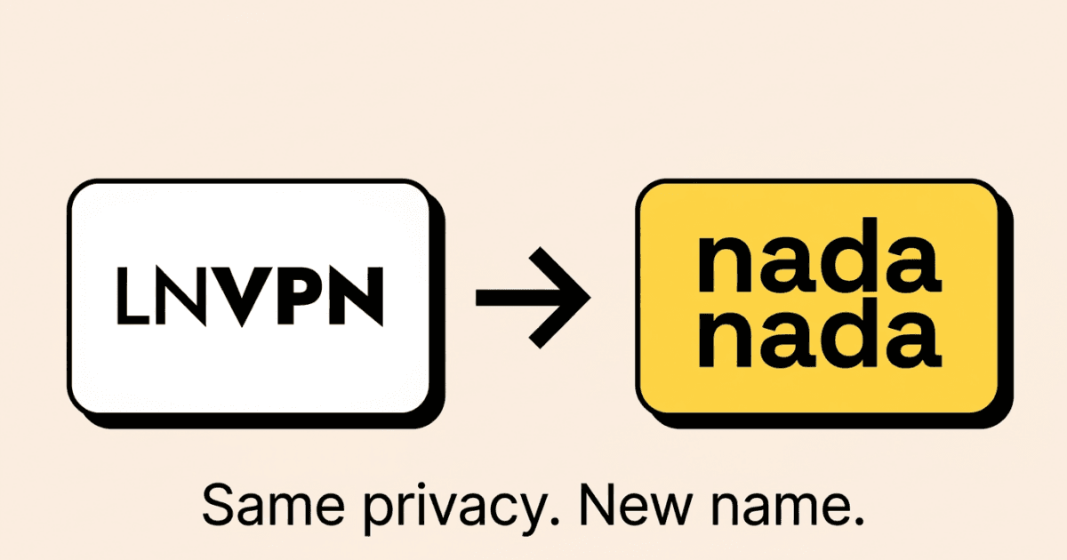LNVPN se renombra como Nadanada.me mientras su infraestructura de privacidad se expande con eSIMs anónimos y pagos Lightning
