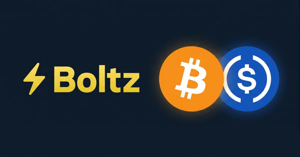 Boltz Lanza Intercambios No Custodiales de USDC, Uniendo Bitcoin Directamente al Dólar Regulado de Circle