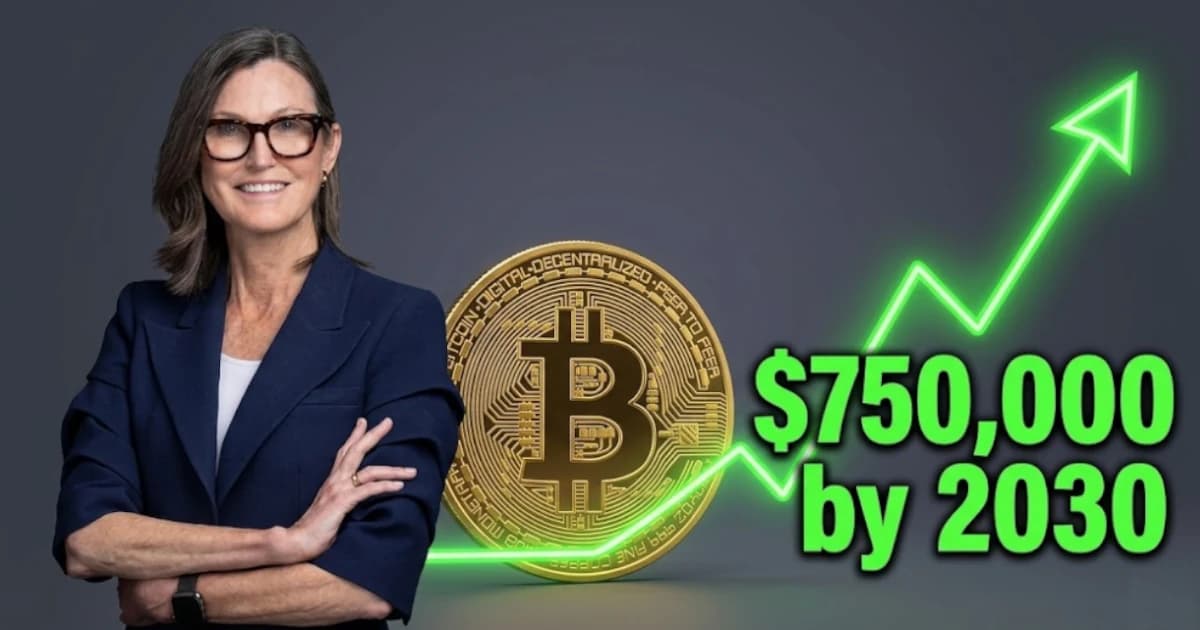 Cathie Wood Duplica su Posición: ARK Invest Establece Caso Base de Bitcoin en $750,000 para 2030