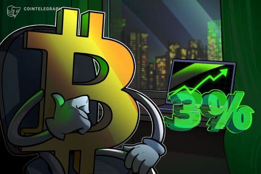 Las ganancias diarias de Bitcoin se acercan al 3% mientras las acciones ignoran la amenaza de guerra entre EE. UU. e Irán, el petróleo cae