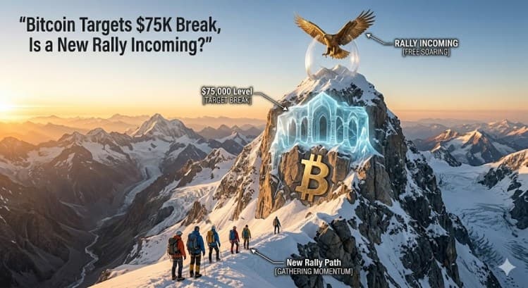 El Precio de Bitcoin Apunta a Superar los $75K, ¿Se Acerca una Nueva Racha Alcista?