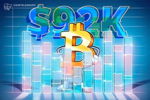 El costo base de los tenedores a corto plazo de Bitcoin apunta a $92,000 como próximo objetivo de precio