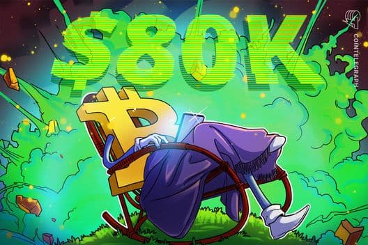 Los ETF de Bitcoin suman casi $1.000 millones mientras el BTC supera los $80.000 en un rally de varios días