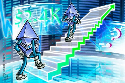 Ether prueba los $2.4K mientras los acumuladores añaden 246K ETH: ¿Hasta dónde puede subir el precio?