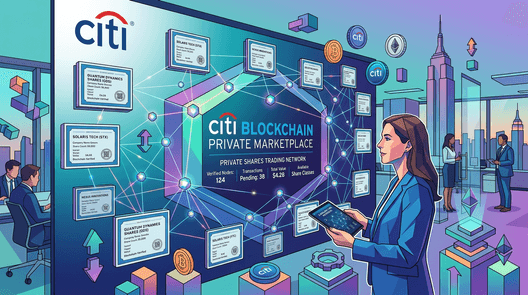 Citi lanza plataforma de blockchain para acciones de empresas privadas: Informe