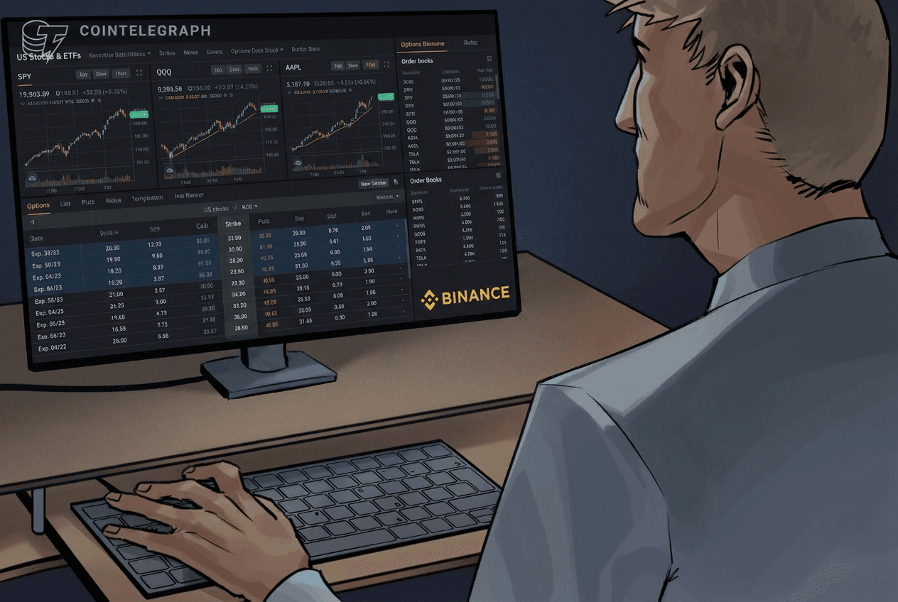 Binance amplía su impulso TradFi con opciones sobre 1,000 acciones y ETFs estadounidenses