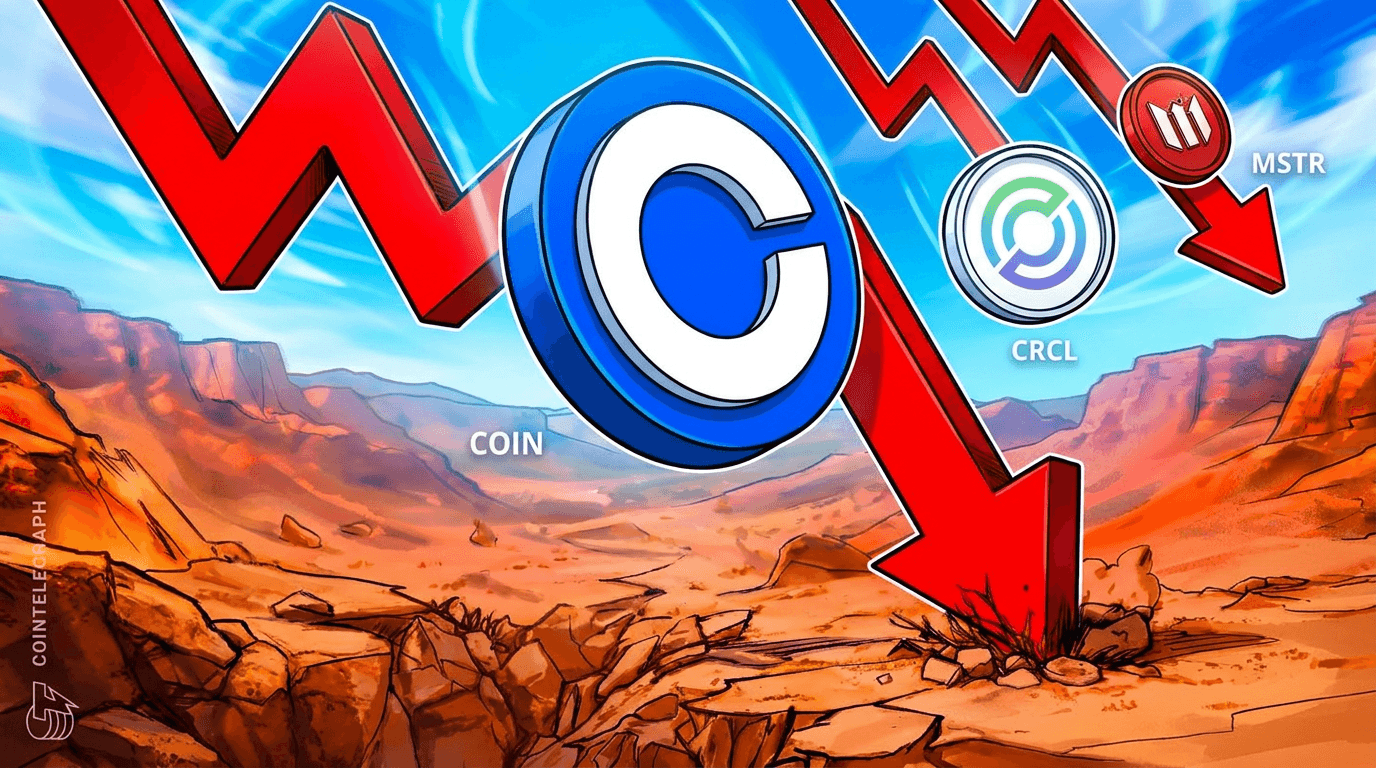 Coinbase lidera la caída de acciones de cripto tras el hackeo de $6.3B de Binance