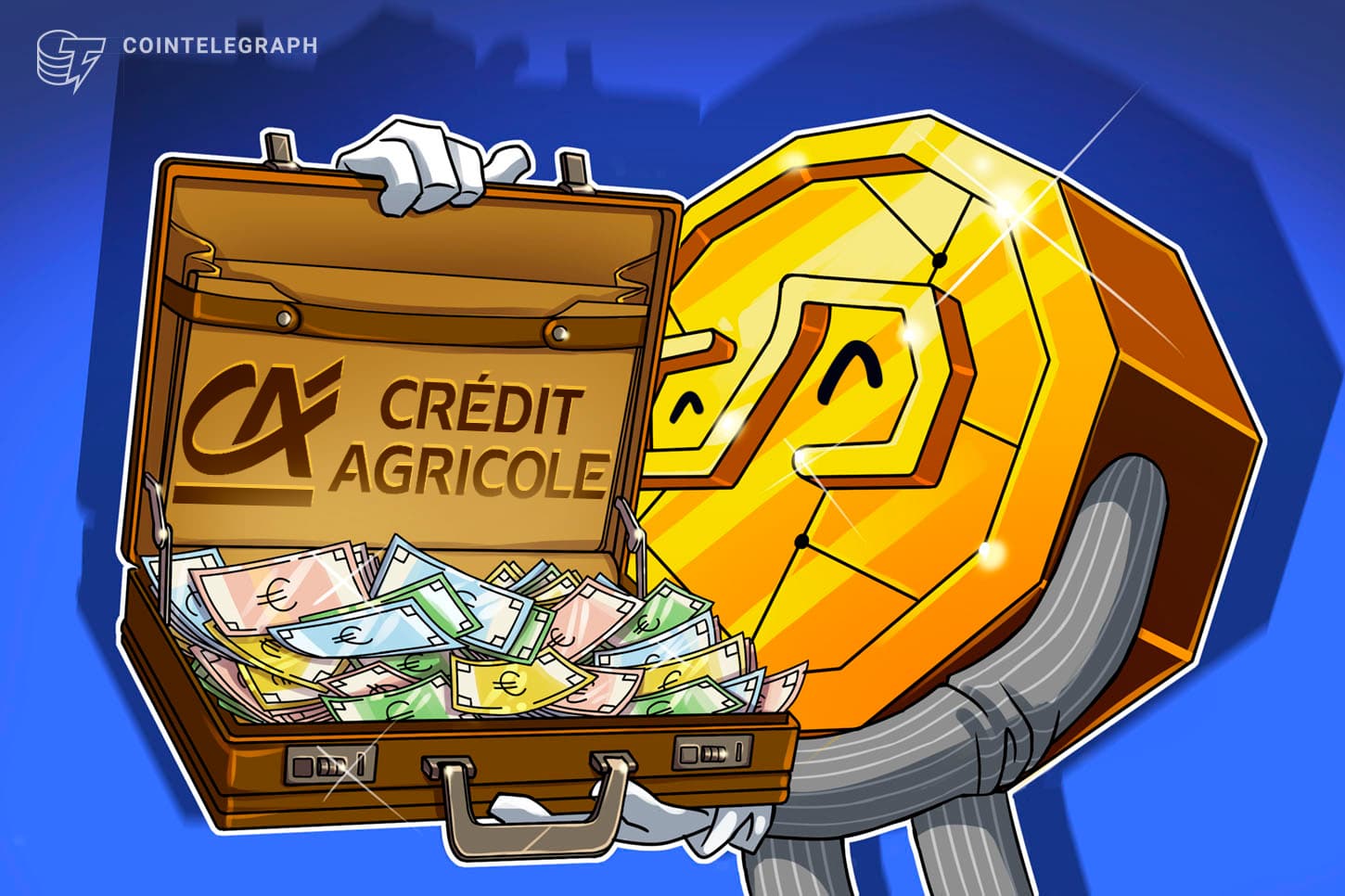 La gigante bancaria francesa Crédit Agricole lanza la stablecoin euro EURXT en Ethereum