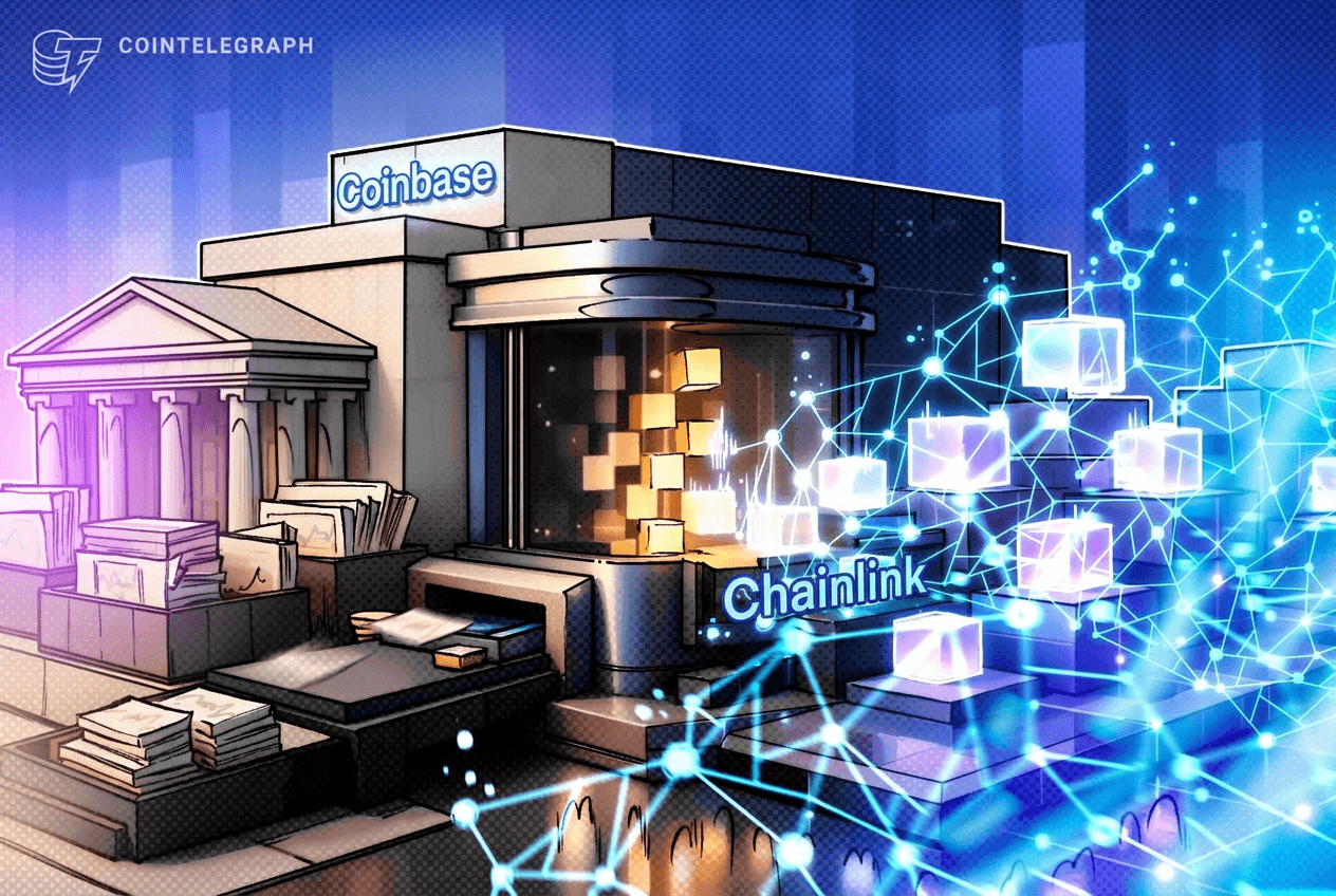 Coinbase lanza acciones tokenizadas en Base con feeds de precios Chainlink
