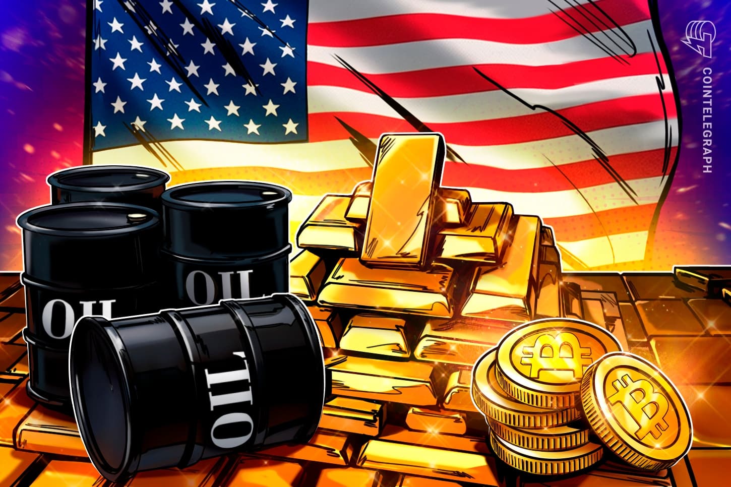 Bitcoin alcanza los $64,000 mientras el oro sube y el petróleo se desvincula de la amenaza de Trump sobre Omán
