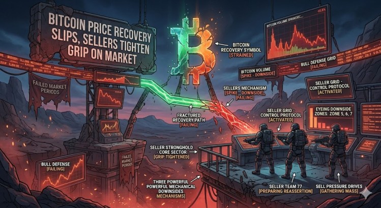 La Recuperación del Precio de Bitcoin Se Desvanece, los Vendedores Aprietan su Control del Mercado