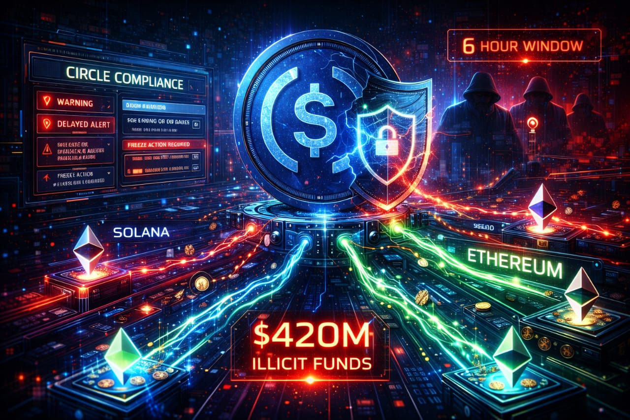Se Expone una Brecha de Cumplimiento de $420M de Circle, Mientras las Fallas en la Congelación de USDC Generan Preocupación en la Industria