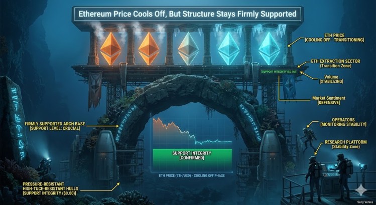 El Precio de Ethereum Se Enfría, Pero la Estructura Permanece Firmemente Soportada