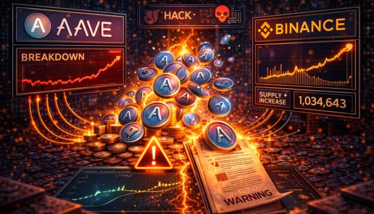 El Desglose de Aave Se Profundiza Con Suministro Regresando a Binance. Descubre Qué Desencadenó la Carrera