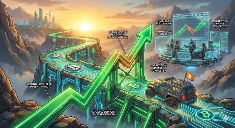 El Precio de Bitcoin Reduce Ganancias, Pero la Tendencia Alcista Sigue Firme