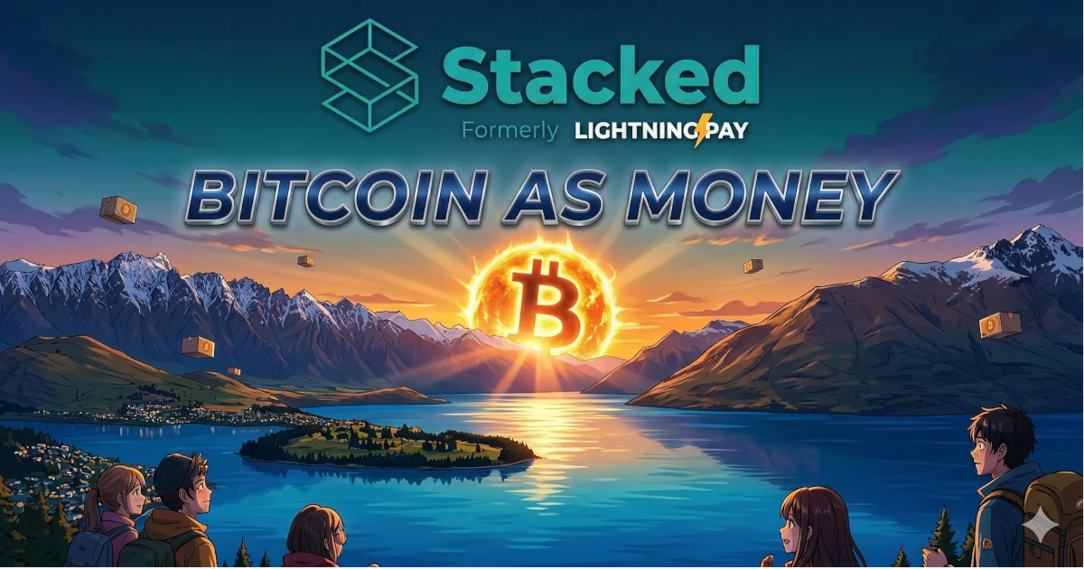 Stacked (anteriormente Lightning Pay) lanza una wallet Lightning de autocustodia como el último gran exchange de Bitcoin no custodial de Nueva Zelanda