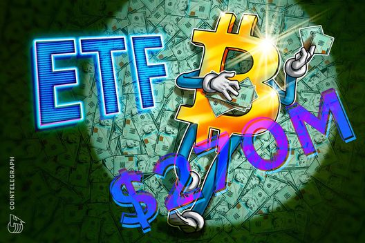 Los flujos de entrada del ETF de Bitcoin de BlackRock suman 269 millones de dólares, marcando un máximo de 5 semanas