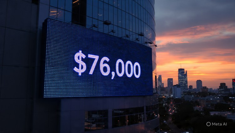 Bitcoin Alcanza los $76K Mientras las Acciones Tecnológicas Llevan a Wall Street a Nuevos Récords