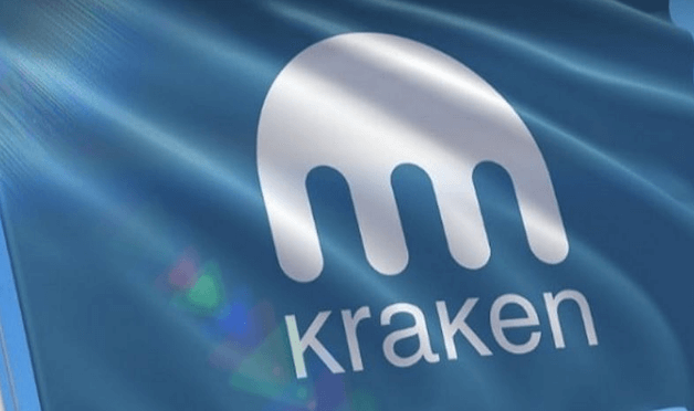 Imagen de una bandera con el logo de Kraken