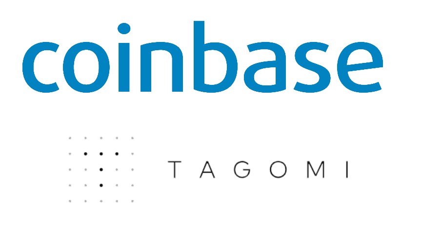 Logo de Coinbase y Tagomi