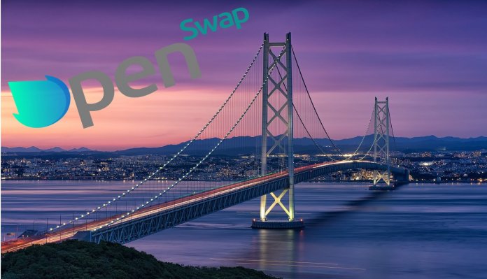 Imagen de un puente con el logo de OpenSwap
