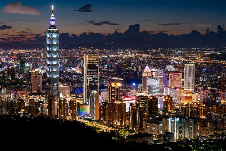 Imagen de la capital de Taiwán