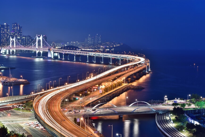 Imagen de la ciudad de Busan, Corea del Sur.
